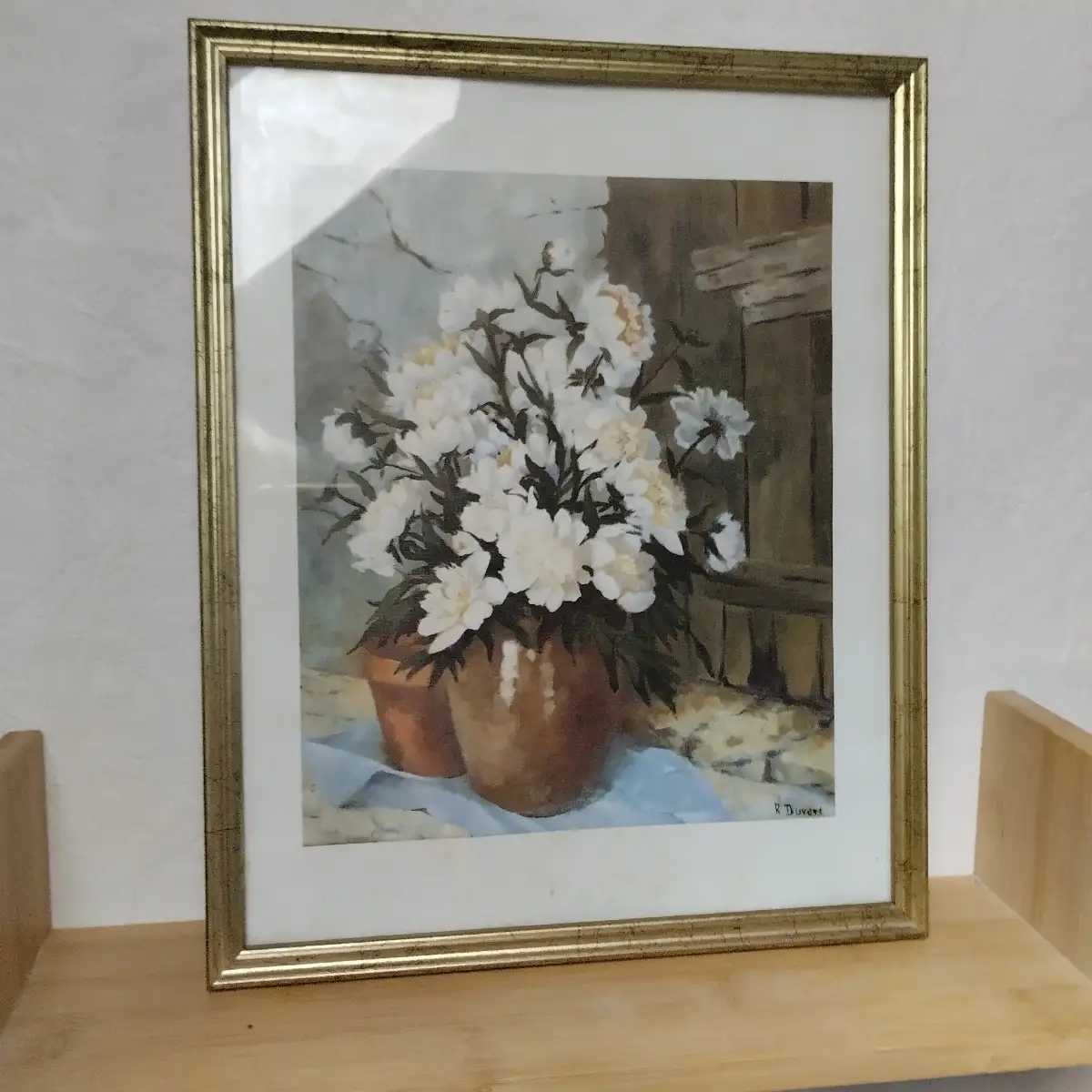 Reproduction encadré pivoine